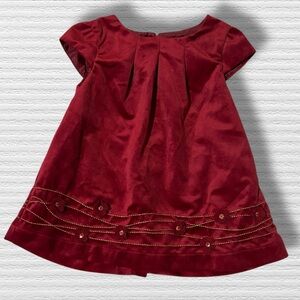 Heirlooms by Polly Flinders Red Velvet Holiday Dress